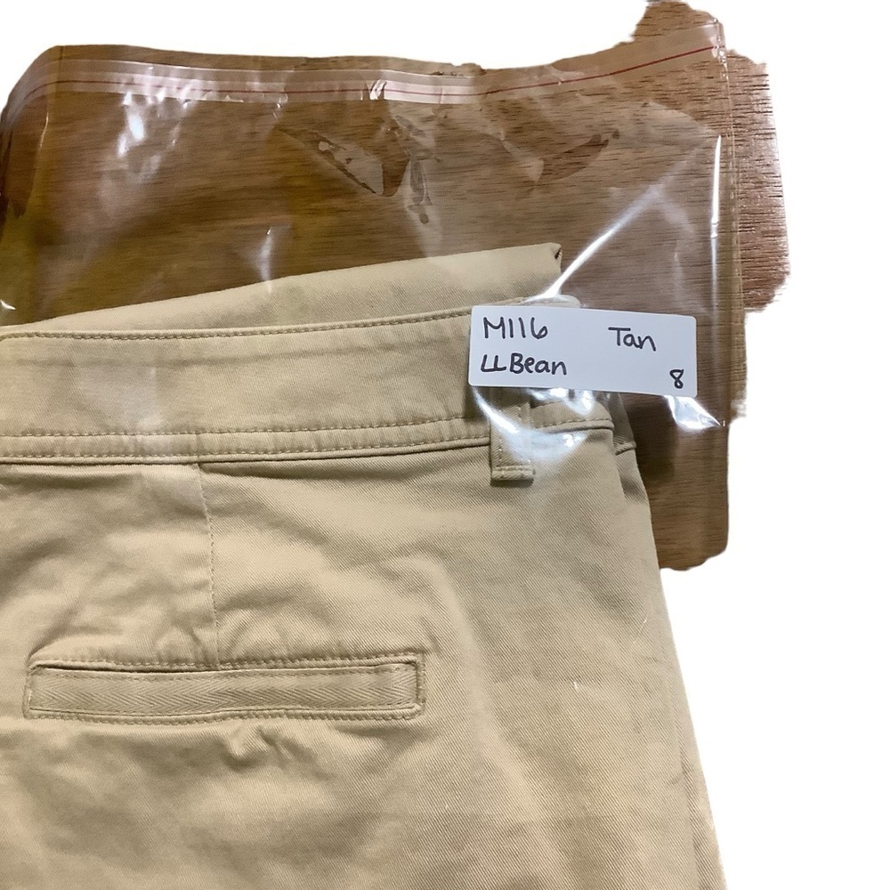 LL Bean Favorite Fit Pants Sz 8 Tan - Picture 8 of 8